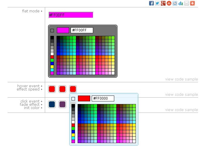 color picker from web page